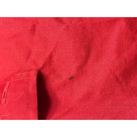 j ferrar button up long sleeve shirt solid red collar slim stretch size XL READ - Picture 8 of 11